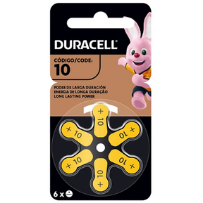 Pila Duracell para audífonos tamaño +10