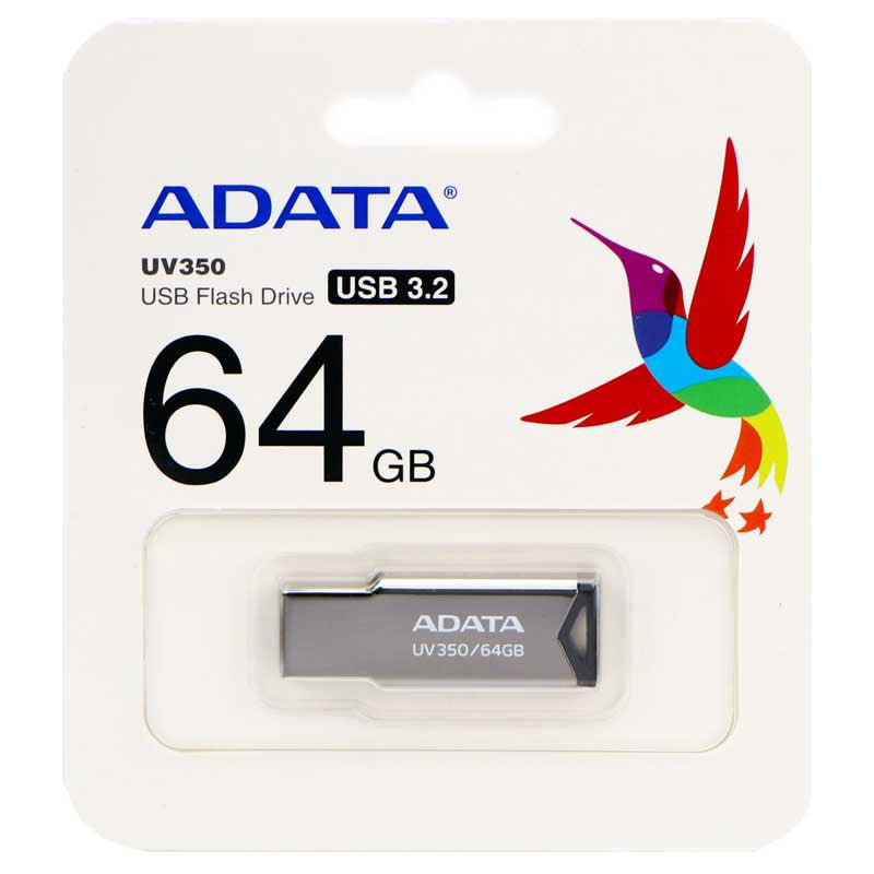 Pendrive Adata UV350 64gb Usb3.2 plateado