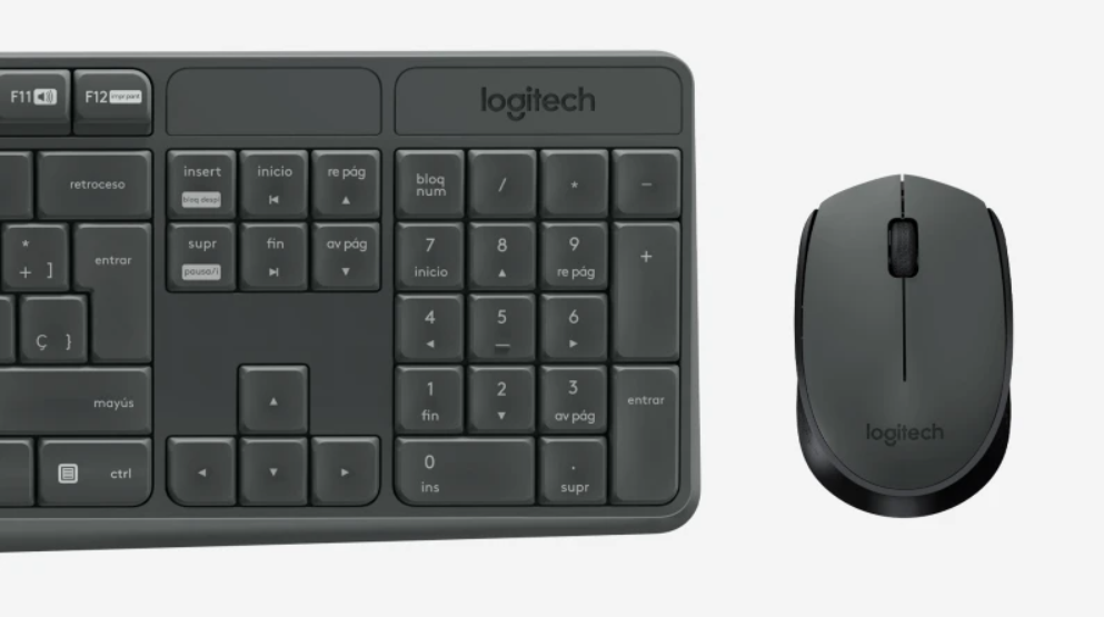 Combo Pack de Teclado y Mouse Logitech MK235 inalámbrico español