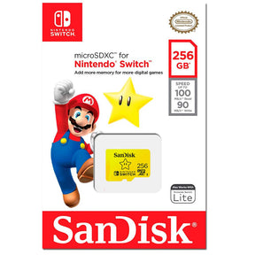 Memoria  Sandisk microSDXC Nintendo Switch  256GB