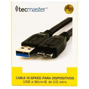 Cable Tecmaster Usb a Micro-B para disco duro