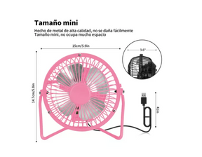 Ventilador Mini Fan para escritorio USB