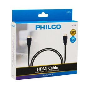 Cable Philco Hdmi 1.5M  Conector Dorado