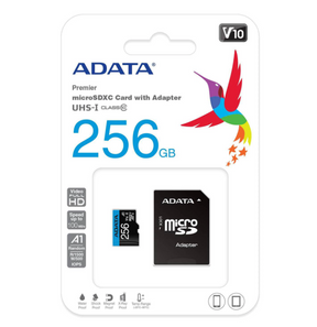 Tarjeta Memoria Adata Micro SDXC 256 GB A1