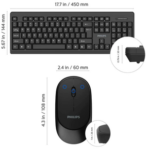 Kit Teclado + Mouse Inalámbrico Philips C324