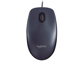 Mouse Logitech con cable USB M90 negro