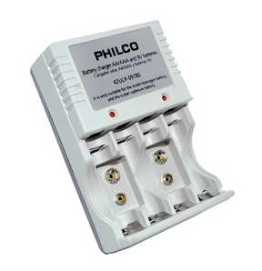 Cargador pilas philco para pilas AA/AAA /9V