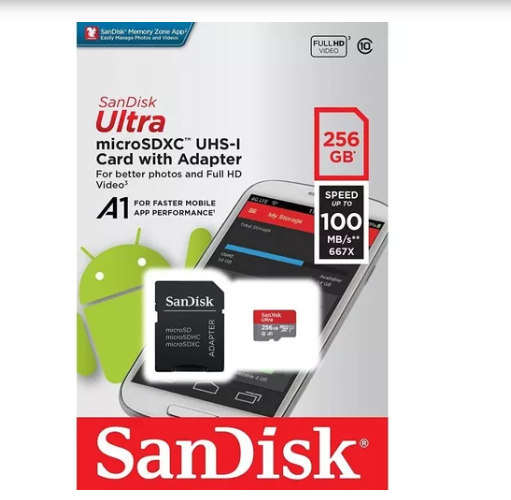 Tarjeta de Memoria Sandisk Micro SD 256GB