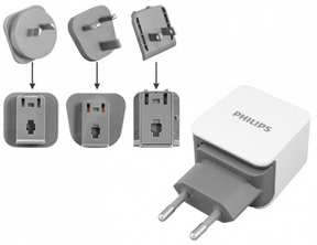 Cargador Philips Travel universal USB 3.1A/15.5W DLP2220