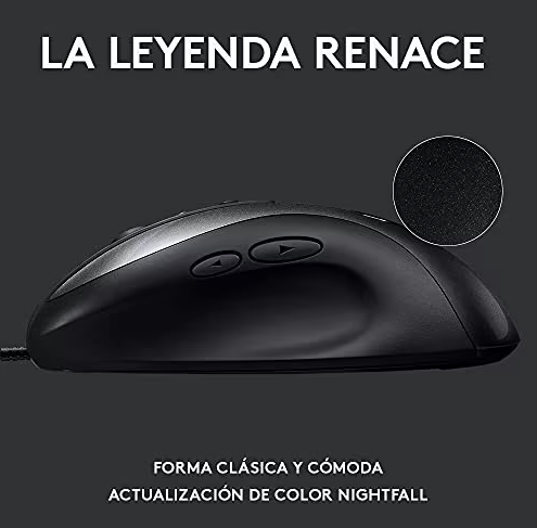 Mouse alámbrico Logitech MX518 Gamer