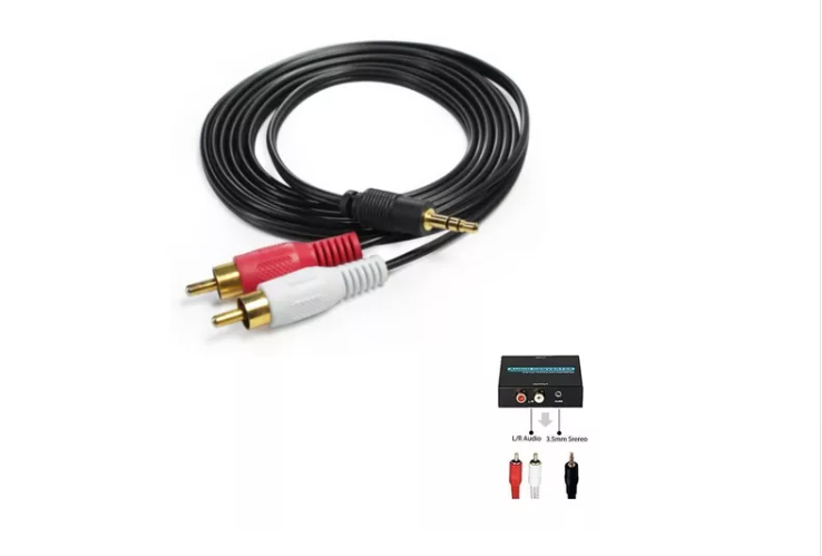 Cable Audio Plus 3.5mm Plug A Rca 1.8m