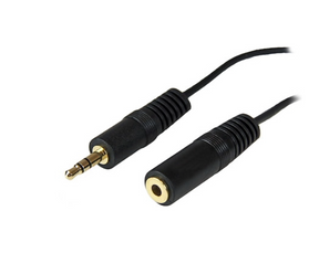 Cable extensor de audio 3.5mm macho a 3.5mm hembra 3mts