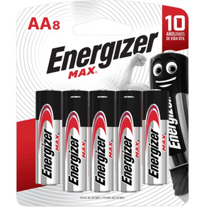 Pila alcalinas  Energizer AA 8 unidades