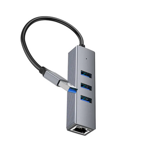 Hub Hoco HB34 4 en 1 USB  a RJ45 Gigabit 1000Mbps