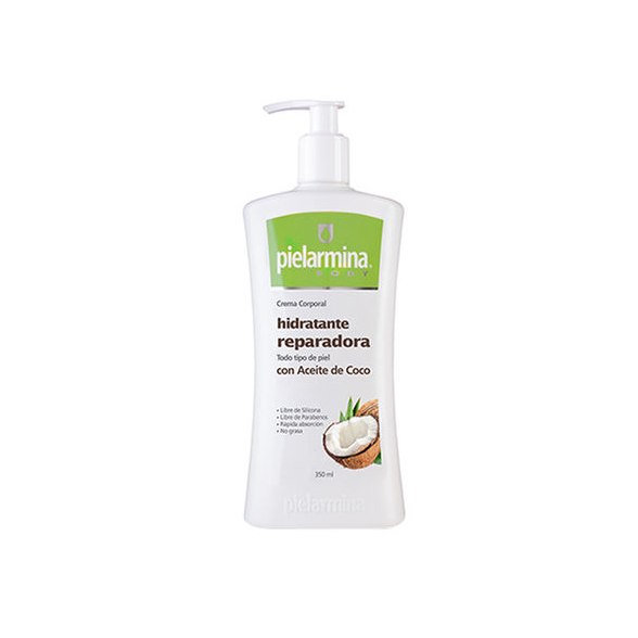 Crema corporal hidratante Pielarmina Con aceite de coco