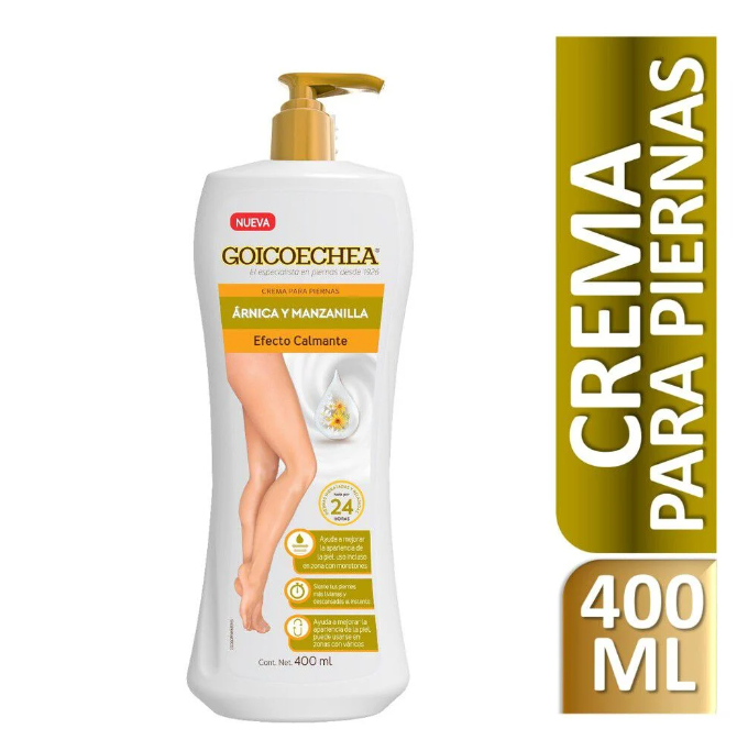 Crema para Piernas Arnica y Manzanilla 400 mL