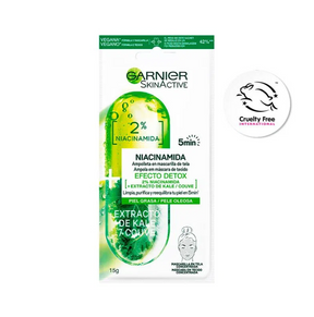 Mascarilla Facial Garnier Niacinamida Efecto Detox 5min