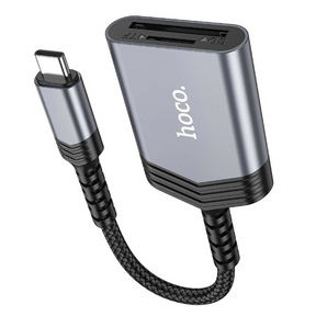 Lector de tarjetas SD Hoco UA25 USB-C  2TB 480Mbps