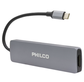 Adaptador Philco 61284 USB-C TO HDMI 4K 6 en 1