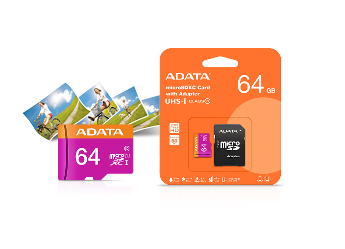 Tarjeta memoria ADATA  microSDHC 64GB  UHS-I clase 10