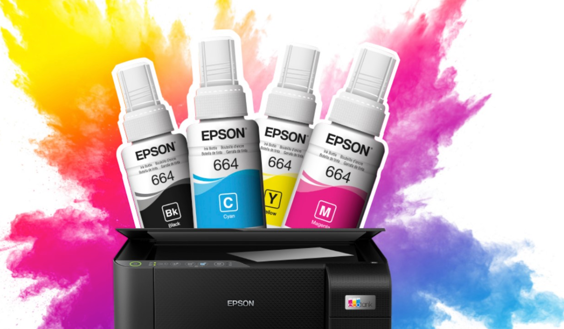 Pack tinta de impresora  MAXCOLOR EPSON MCB-664X4 UNIDADES