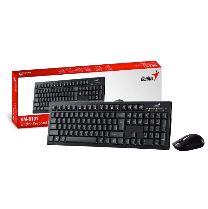 Kit de Teclado y Mouse inalámbrico Genius KM-8101