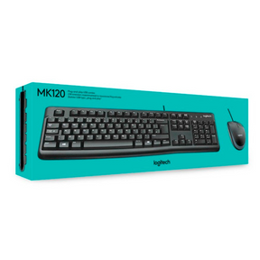 Kit de Teclado y Mouse alámbrico Logitech MK120