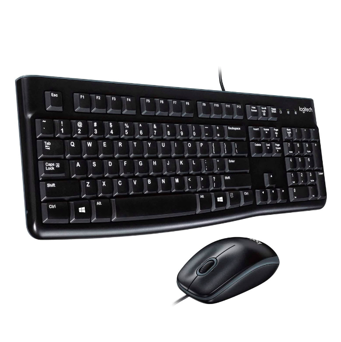 Kit de Teclado y Mouse alámbrico Logitech MK120