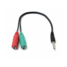 Cable De Audio 3.5mm Macho A Micrófono Y Audifono Hembra