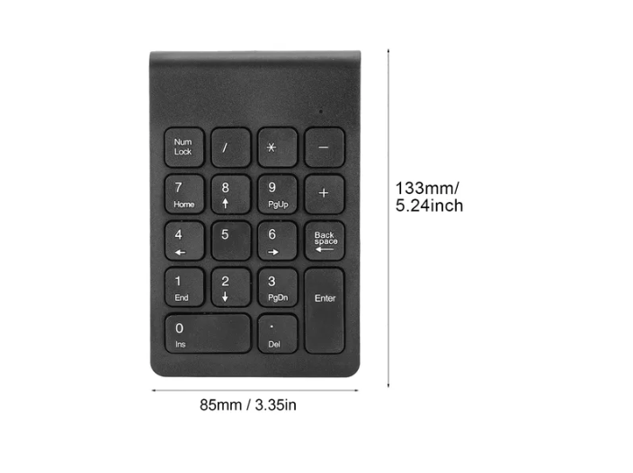 Mini teclado numérico inalámbrico 2.4 ghz