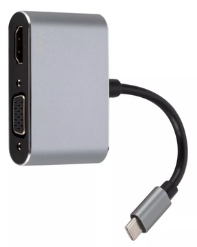 Adaptador Philco UC401 Usb-C a HDMI to VGA 4K