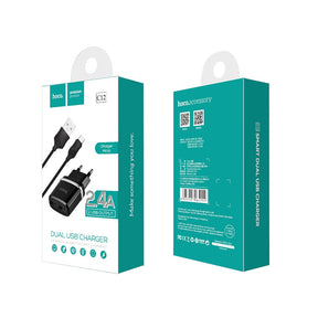 Cargador Hoco C12 con cable Micro a USB 2.4