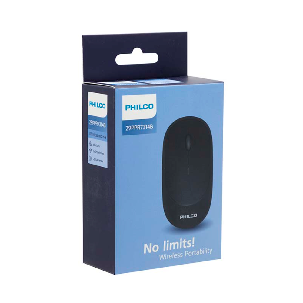 Mouse Philco Inalámbrico negro 29PPR7314B