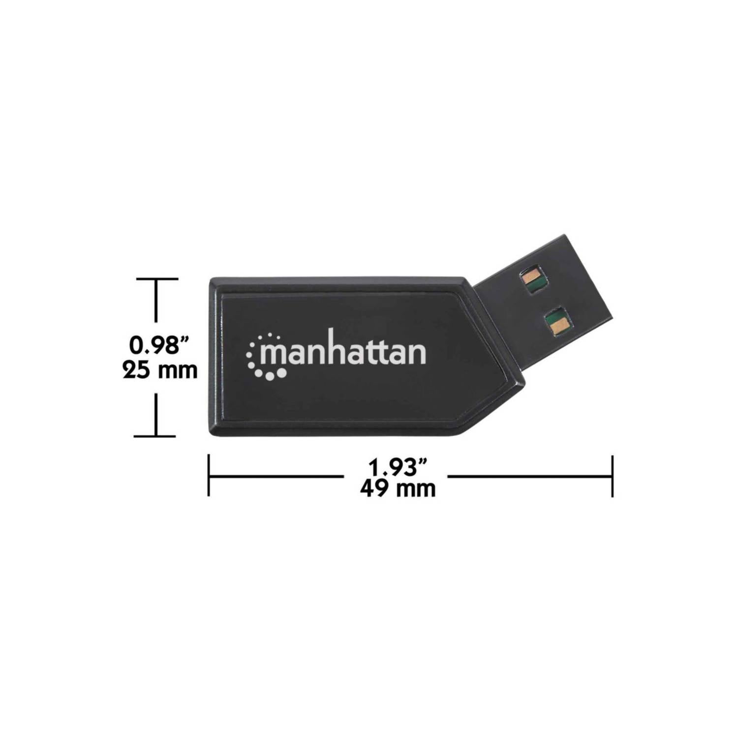 Lector de Micro SD  Manhattan Hi Speed Usb 24-in-1