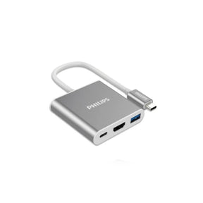 Adaptador Philips multifunción Usb-C a HDTV 4k  3en1