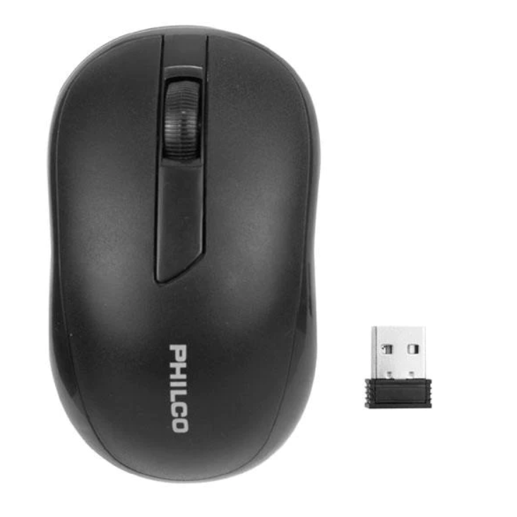 Mouse Philco  Óptico Inalámbrico