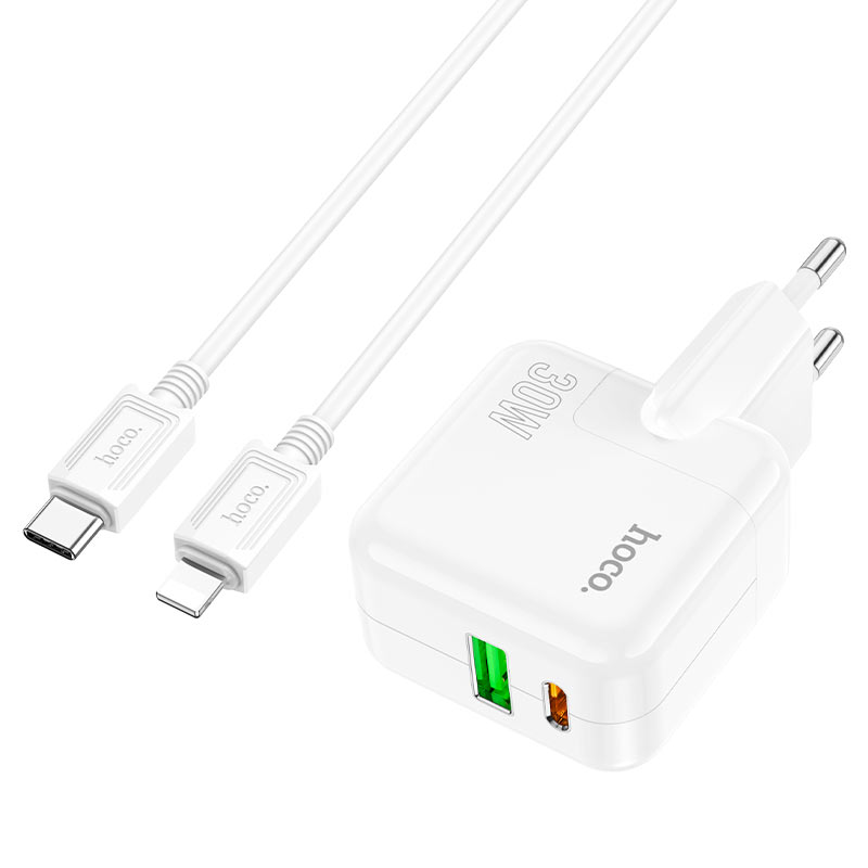 Cargador Hoco C111A PD30W USB-C QC3.0