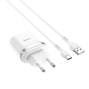 Cargador Hoco C12Q USB-C carga rápida 18W