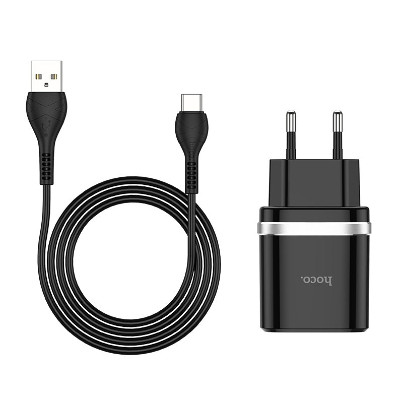 Cargador Hoco C12Q USB-C Smart single QC3.0