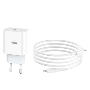 Cargador Hoco C76A Plus 20W USB-C a Lightning