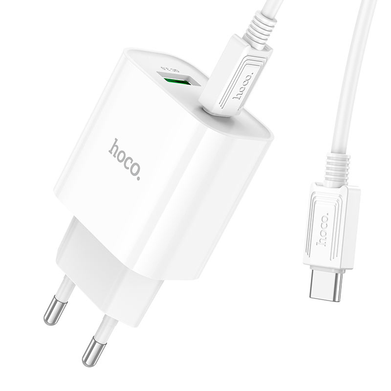 Cargador Hoco C80A rápido PD20W + QC3.0 USB-C