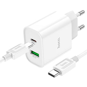 Cargador Hoco C80A rápido PD20W + QC3.0 USB-C