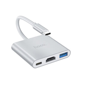 Adaptador Hoco HB14 USB-C  a HDMI+ Usb