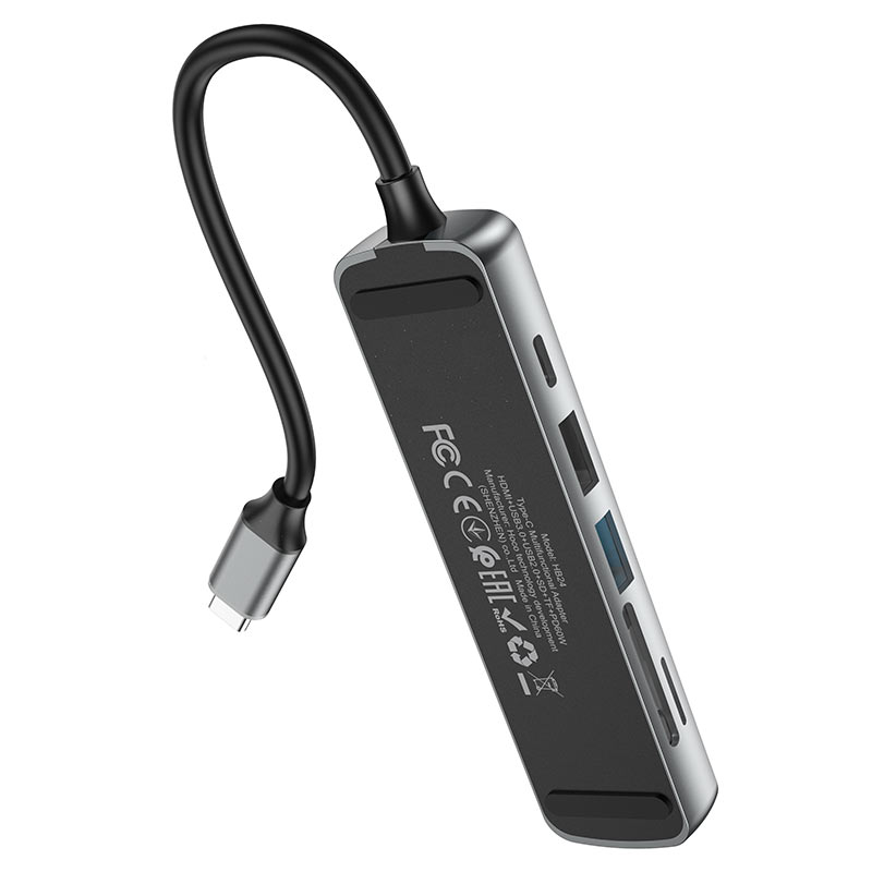 Hub Hoco Hb24  Usb-C multifunción 6 en 1 4k