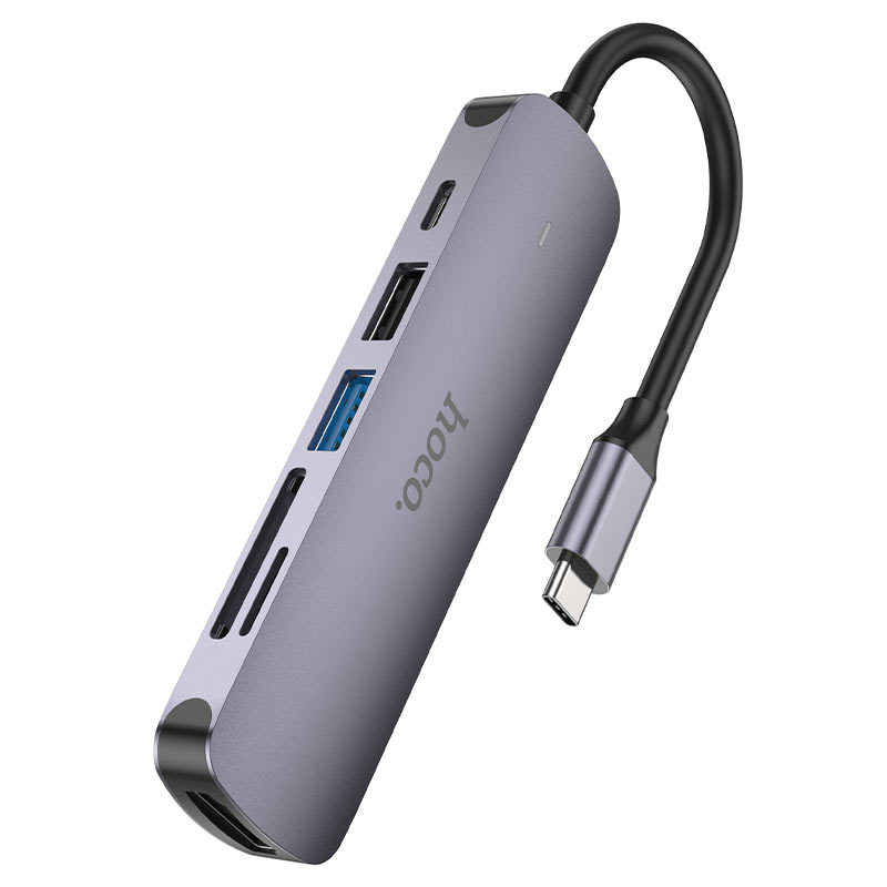 Hub Hoco HB28 USB-C to HDTV+USB3.0 +USB2.0+SD