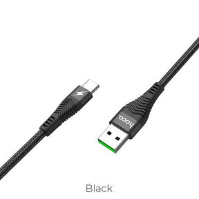 Cable Hoco U53 USB a USB-C 5A acordonado