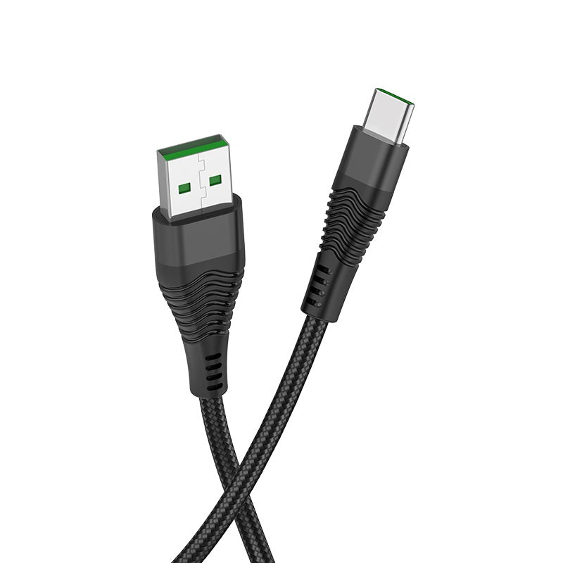 Cable Hoco U53 USB a USB-C 5A acordonado