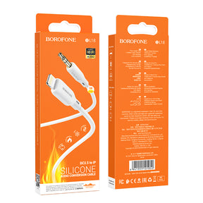 Cable De Audio Borofone Bl18 Jack  3,5mm a LIGHTNING