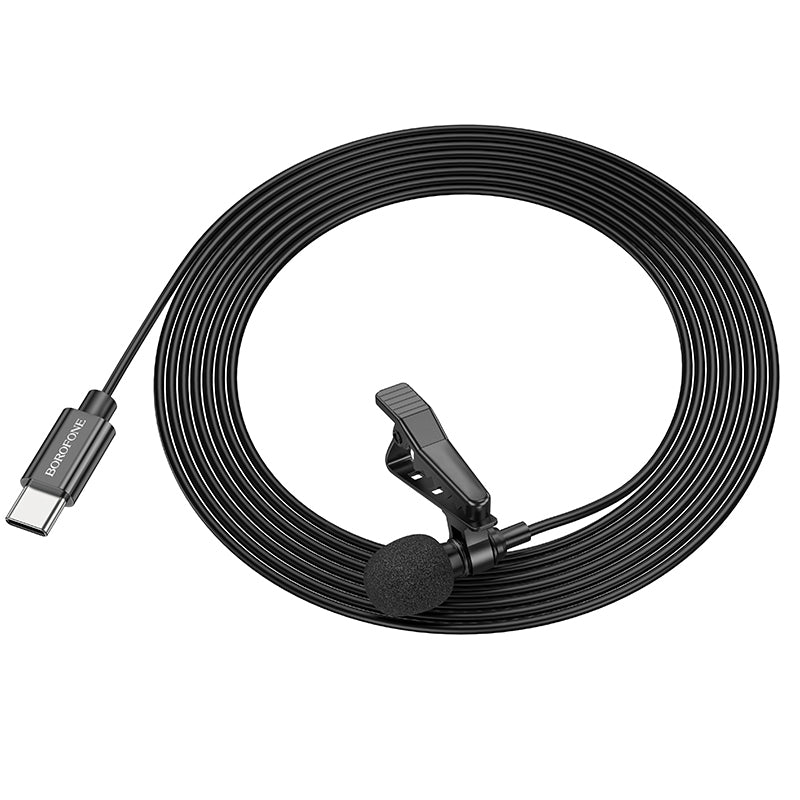 Micrófono Lavalier Borofone BFK11 USB-C 2M