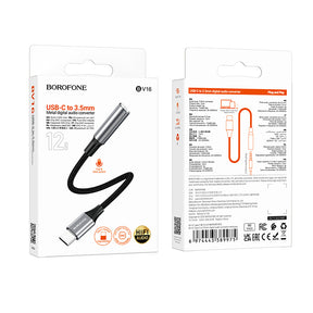 Adaptador de audio Hoco BV16  Tipo-C a auxiliar 3.5